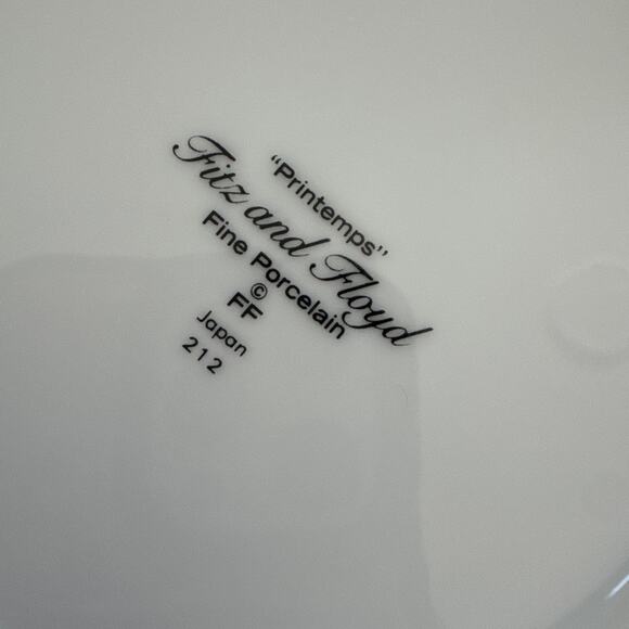 Vintage Fitz‎ & Floyd Dessert Appetizer Plates Set of 4 Japan Printemps 212 - Picture 7 of 10